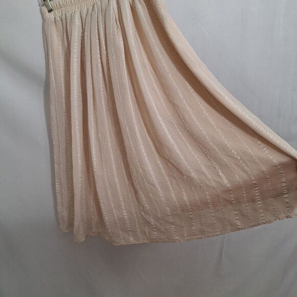 Forever 21 Womens Midi Skirt Beige Flowy Small - Picture 4 of 15